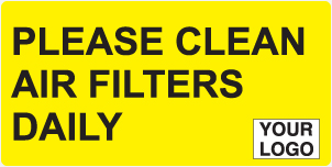 Clean air filters daily